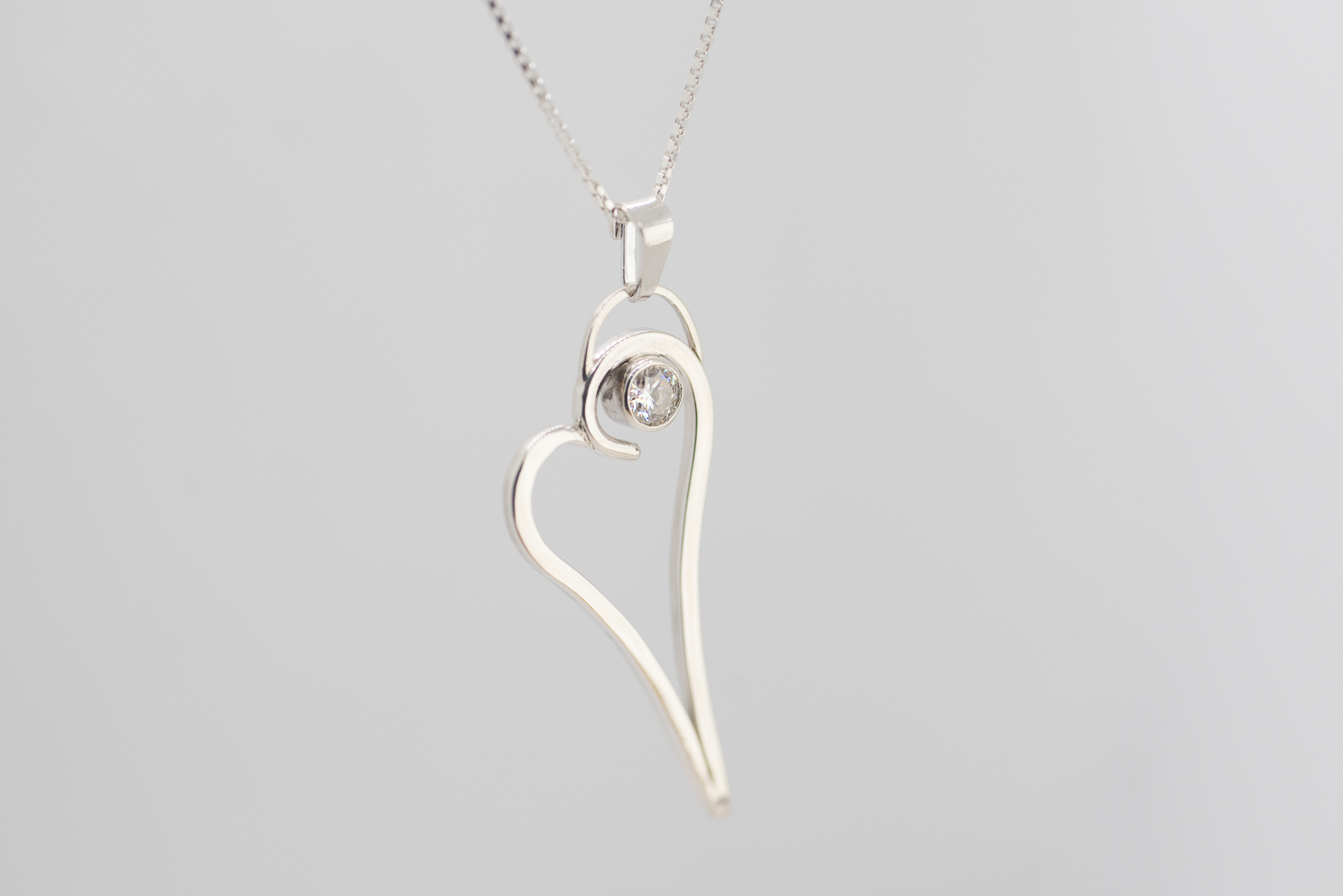 Strieborný prívesok Srdce