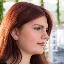 Strieborné náušnice s citrínom