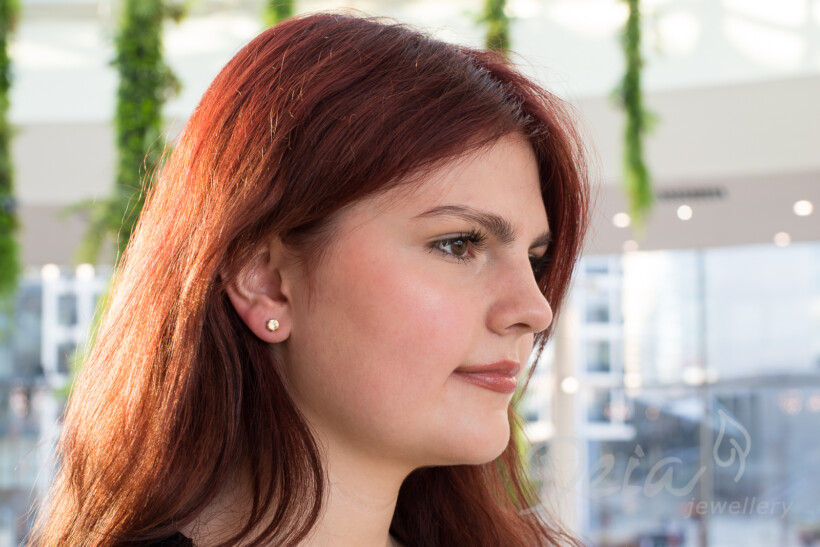 Strieborné náušnice s citrínom